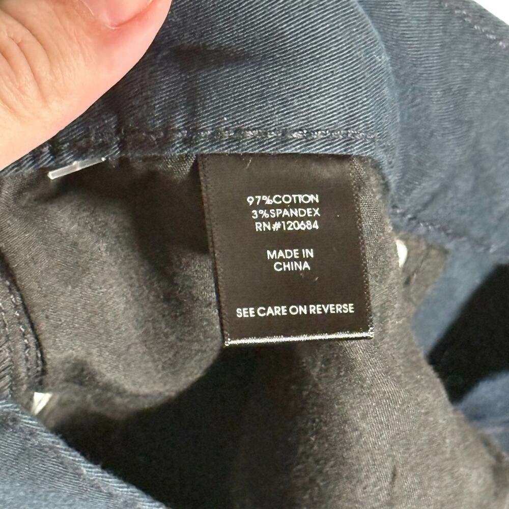 RUDE Hot Topic NWT Men's 38 Dark Navy Blue Skinny Chino Pants Light Stretch - Picture 6 of 11